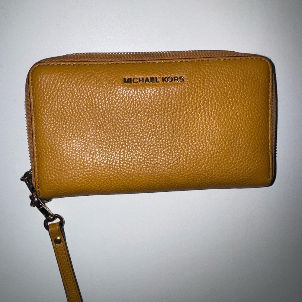 Michael Kors Mustard Leather Wallet